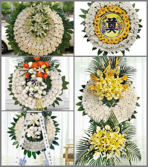 黑龙江佳木斯汤原县竹帘镇龙江村花圈速递